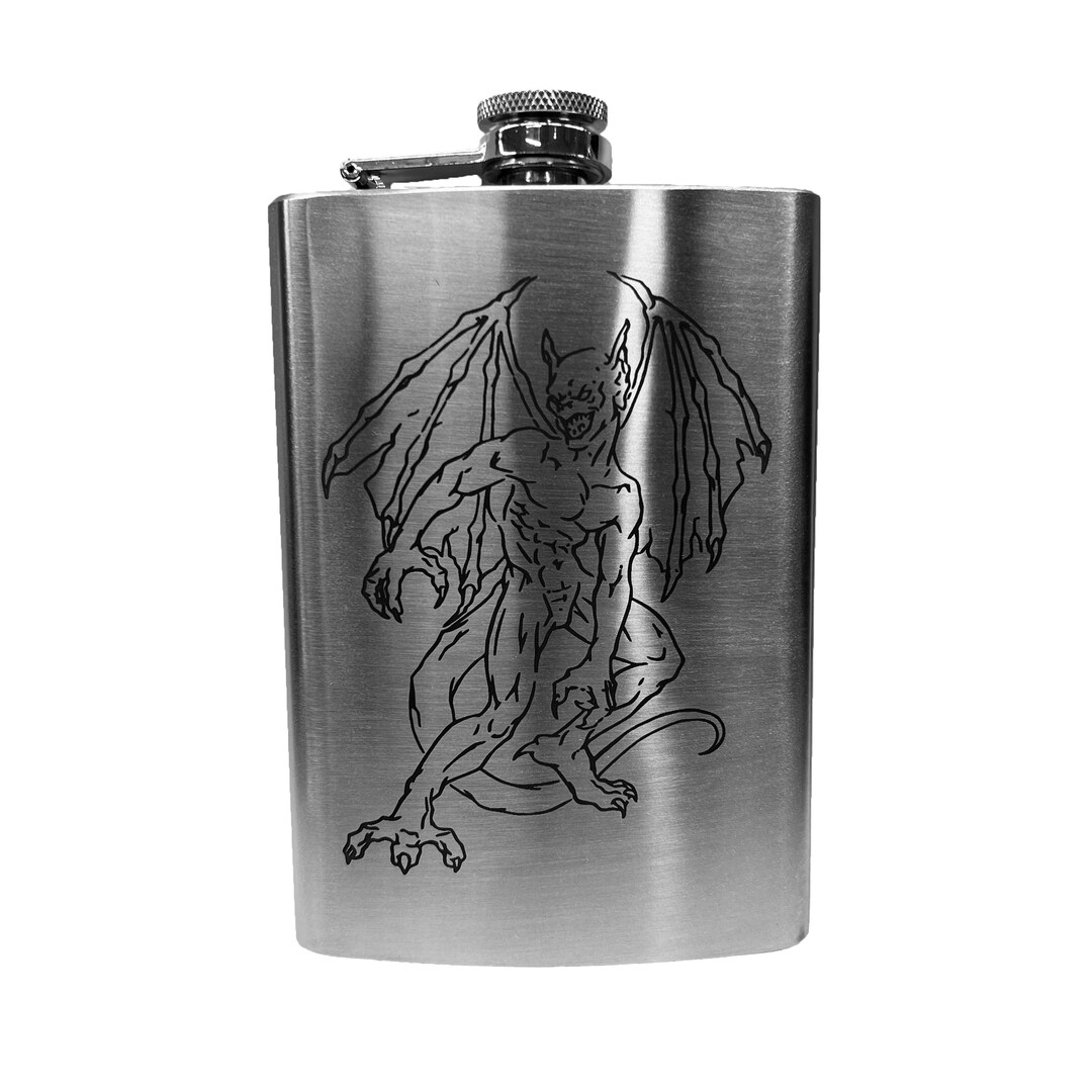 8oz BLACK It's Scrumdidilyumptious Flask 8oz BLACK It's Scrumdidilyumptious Flask